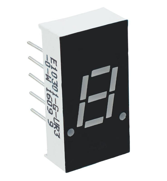 Red 0.30" Seven Segment Display Cathode LED