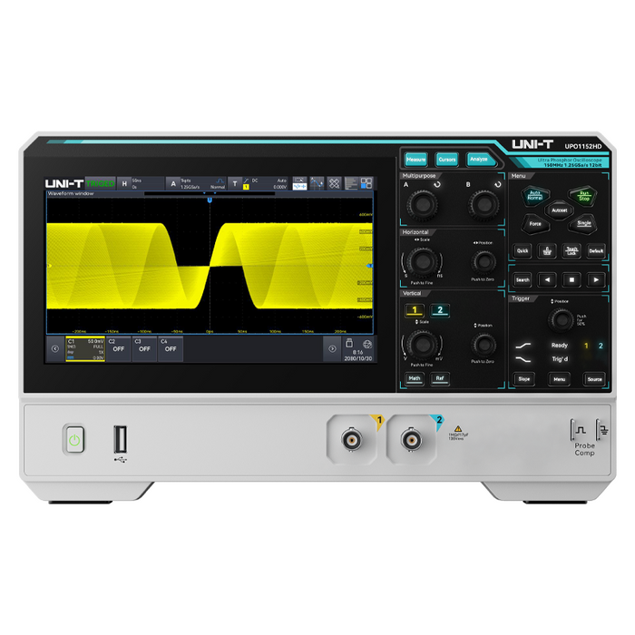 UPO1152HD High Resolution Touch-Screen 2 Channel Oscilloscope 150MHz Uni-T