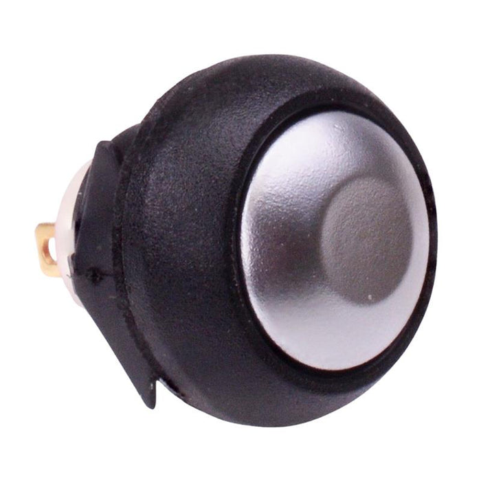 IBR3SADA00 APEM Chrome Momentary Snap-In 12mm Push Button Switch SPST IP67