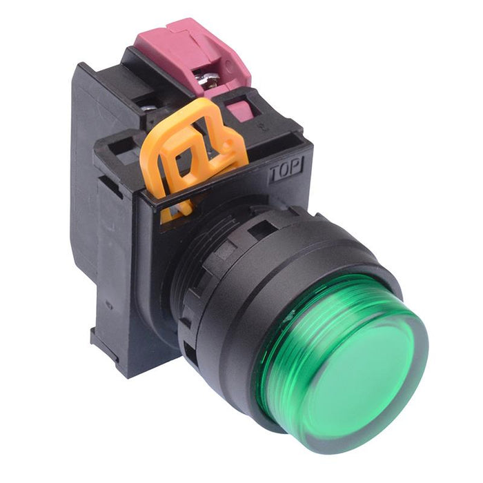 IDEC Green 24V illuminated 22mm Momentary Push Button Switch NC IP65 YW1L-M2E01Q4G