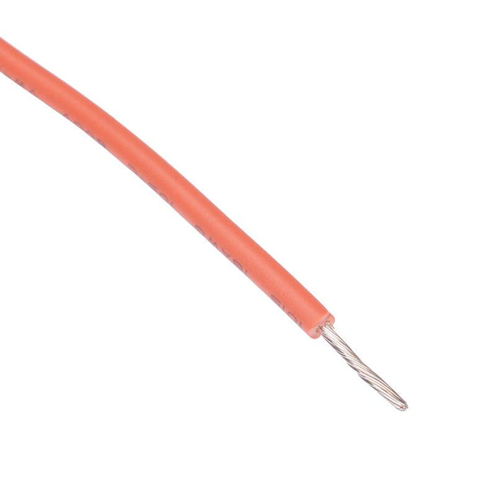 610m Orange UL1015 18AWG 34/0.18mm Tinned Copper Stranded Wire
