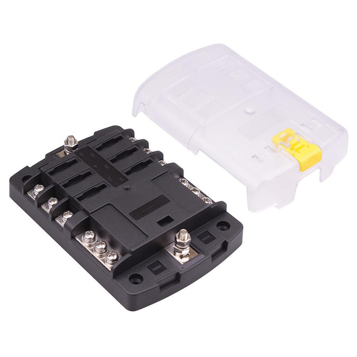 6 Way Automotive Standard Blade Fuse Box with Negative Busbar 100A