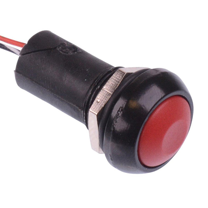 IPR3FAD6X1207-02 APEM Red Round Momentary NO 12mm Push Button Switch SPST IP67