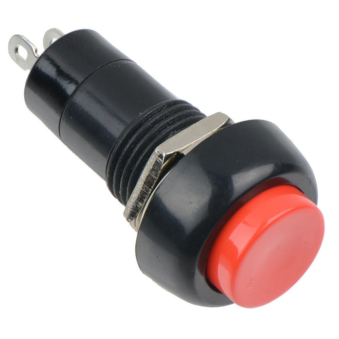 Red On-Off Latching Round Push Button Switch 12mm SPST — Switch ...