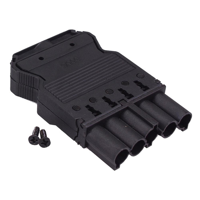 5 Pole Male Lighting Connector 16A 600V