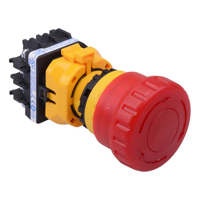 XW1E-LV413Q4M-R 24V illuminated 22mm Emergency Stop Switch 1NO-3NC IDEC