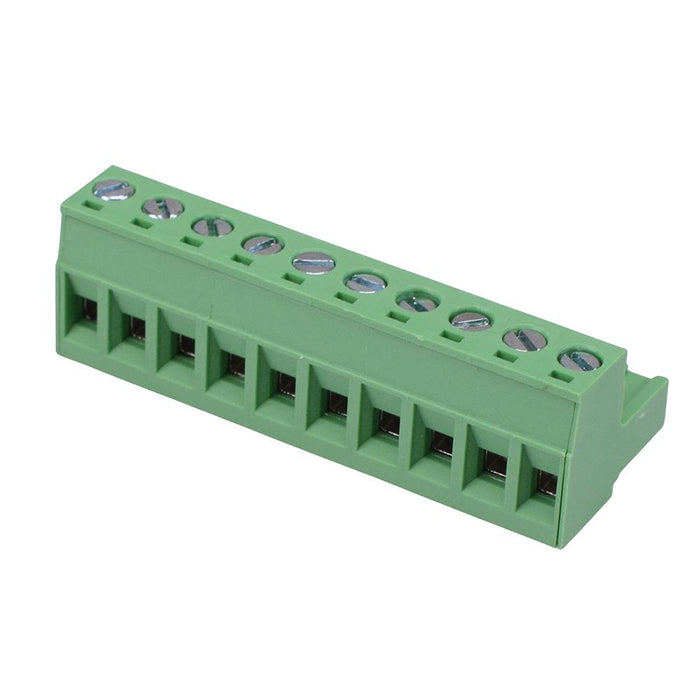 10-Way 5.00mm Right Angle Pluggable Terminal Block 15A 300V