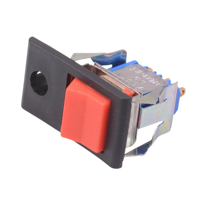 7636ADUL+U736+U1212 APEM On-On Red Rocker Switch Snap-In SPDT