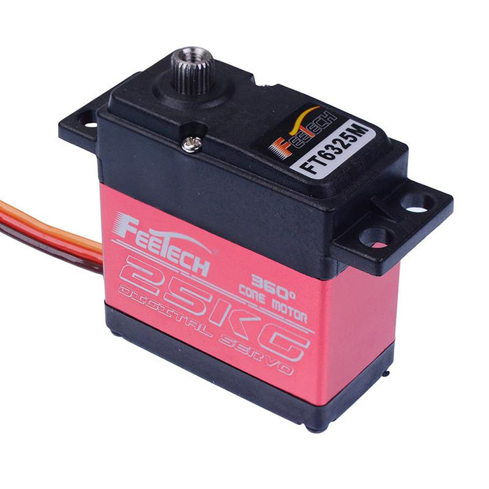 FT6325M High Torque 60.6g 25Kg/cm Digital 360° Continuous Rotation Servo FeeTech