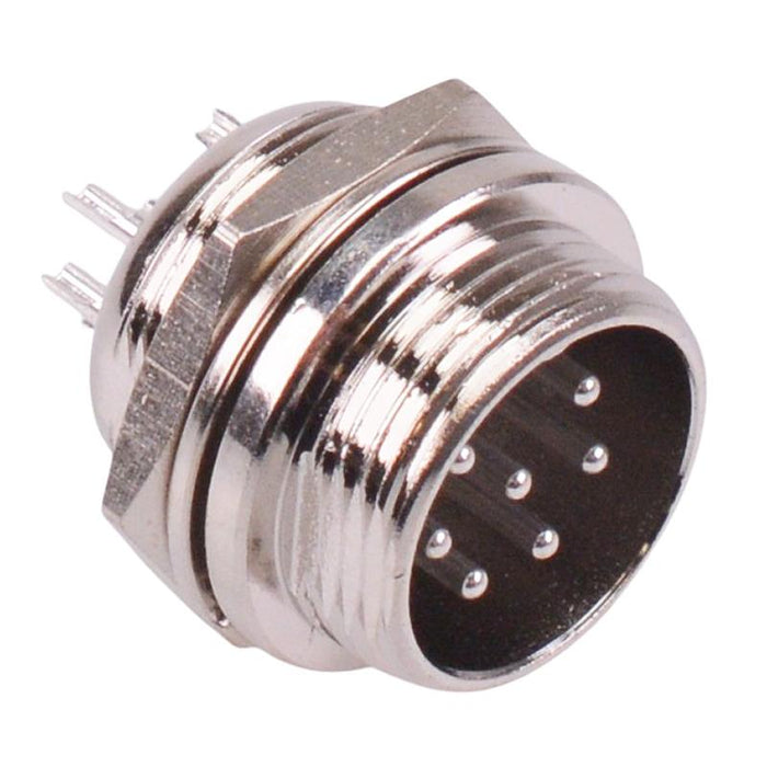 7 Way Male M16 Panel Mount Metal Circular Connector Socket 4A
