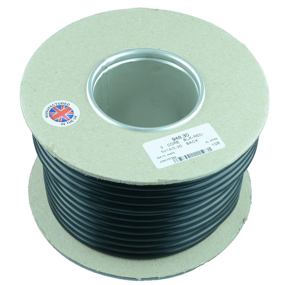 3 Core 14 0.3mm Cable 30M