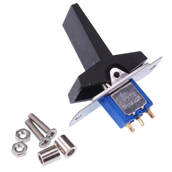 7732CD APEM Black Paddle On-(On) Momentary Panel Mount Rocker Switch S ...