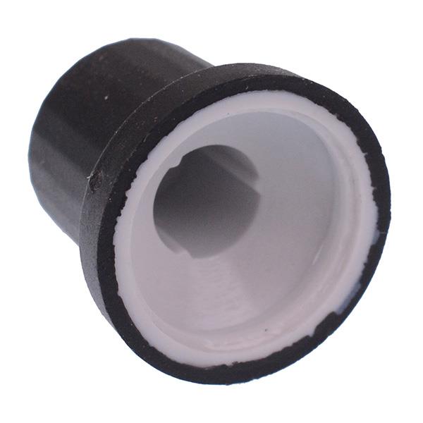 White Soft Touch 6mm Splined Knob K87MBR