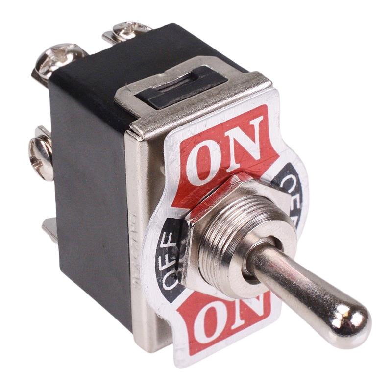 On-Off-On Toggle Switch Screw Terminals 10A 250VAC DPDT — Switch ...