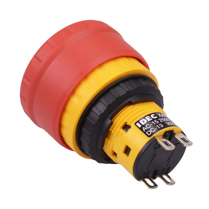 XA1E-BV3U02R Unibody 16mm Emergency Stop Switch 2NC IP65 IDEC