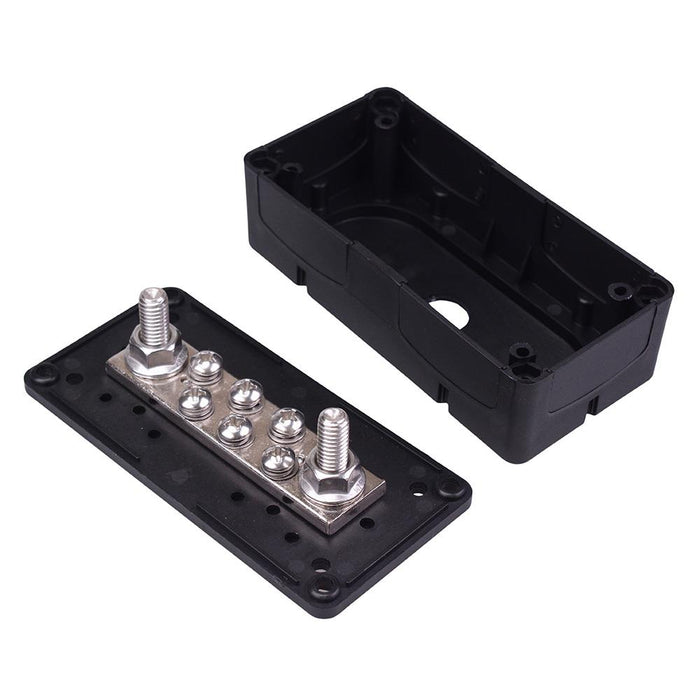 6 Rib Bus Box Heavy Duty 6 Way M5 Power Distribution Box Busbar — Switch Electronics ...