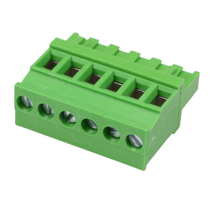 6-Way 5.08mm Vertical Pluggable Terminal Block Green 15A 300V