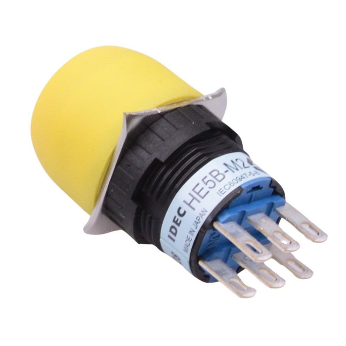 HE5B-M2PY Yellow Double 3-Position 16mm Round Enabling Switch IDEC