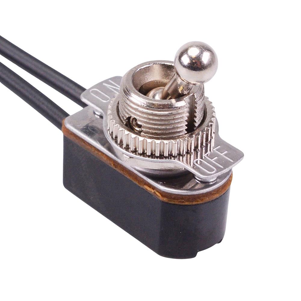 R13-36A1-11 Prewired On-Off 12mm Toggle Switch SPST 6A — Switch ...