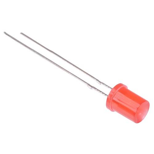 Red 5mm Concave Diffused LED 50mcd 140°