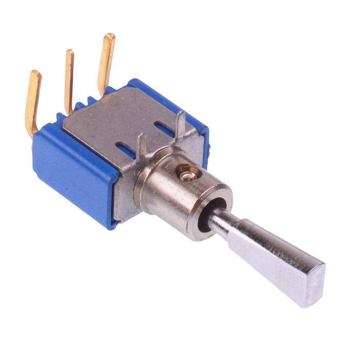 5237WCDB9X404 APEM (On)-Off-(On) Momentary Miniature PCB Toggle Switch SPDT