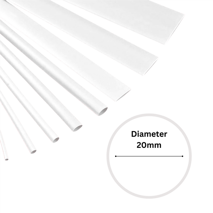 1.5mm x 1.2m White Heat Shrink Sleeve