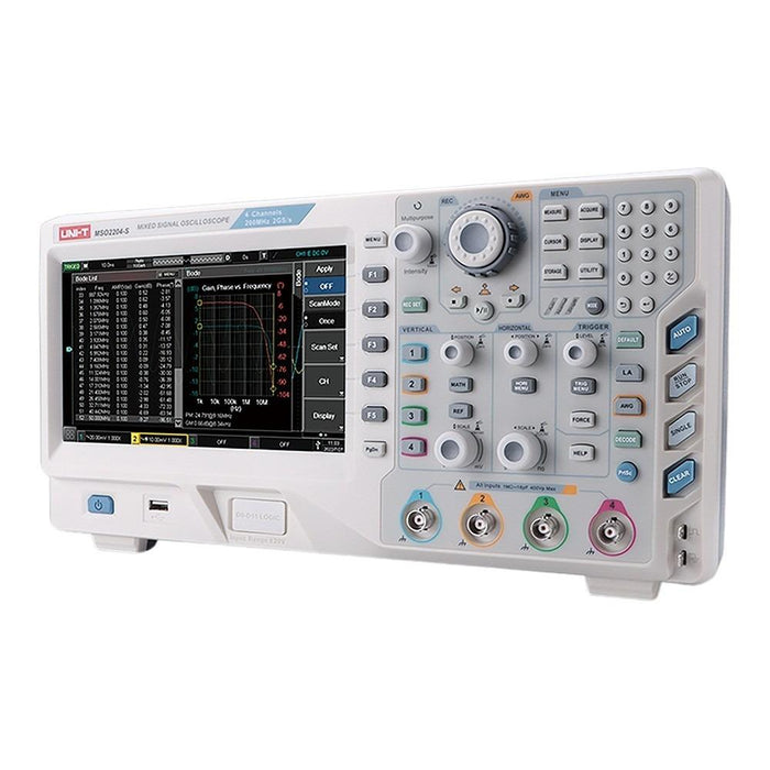 MSO2204-S 4 Analog 16 Digital Channel Oscilloscope 200MHz Uni-T