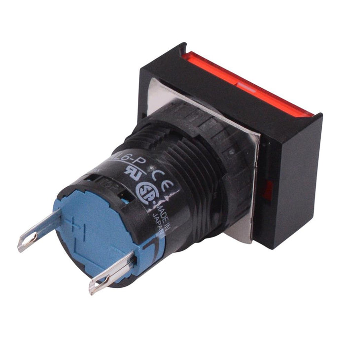 AL6H-P1PR Red 16mm 5VDC Rectangle Pilot Light IP65 IDEC