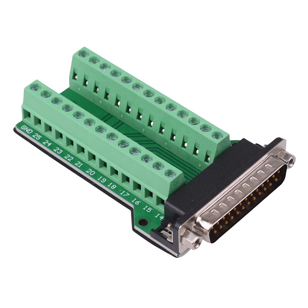 25 Way Male D Sub Connector with Terminal Blocks — Switch Electronics ...