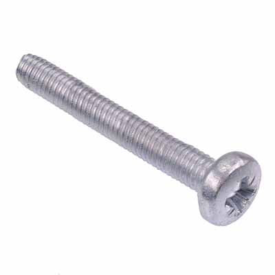 M4 x 30mm Pozidrive Pan Head Machine Screw - Pack of 100