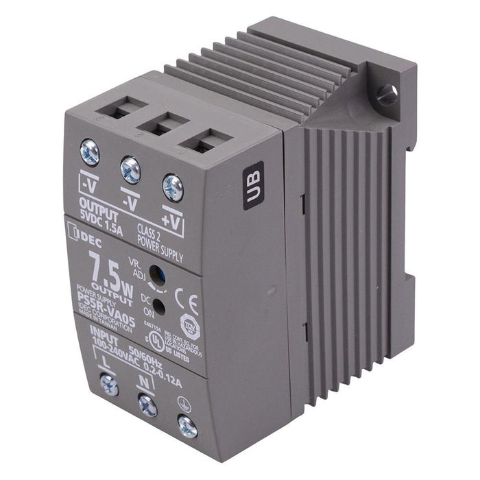 PS5R-VA05 5VDC 1.5A 7.5W DIN Rail Power Supply IDEC