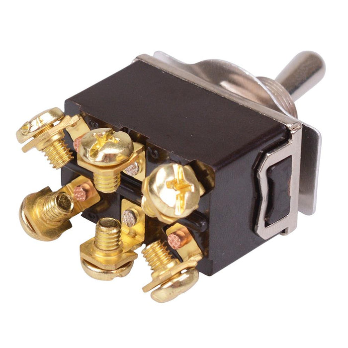 R13-29B-07 On-On 12mm Toggle Switch M4 Screw DPDT 10A 250VAC