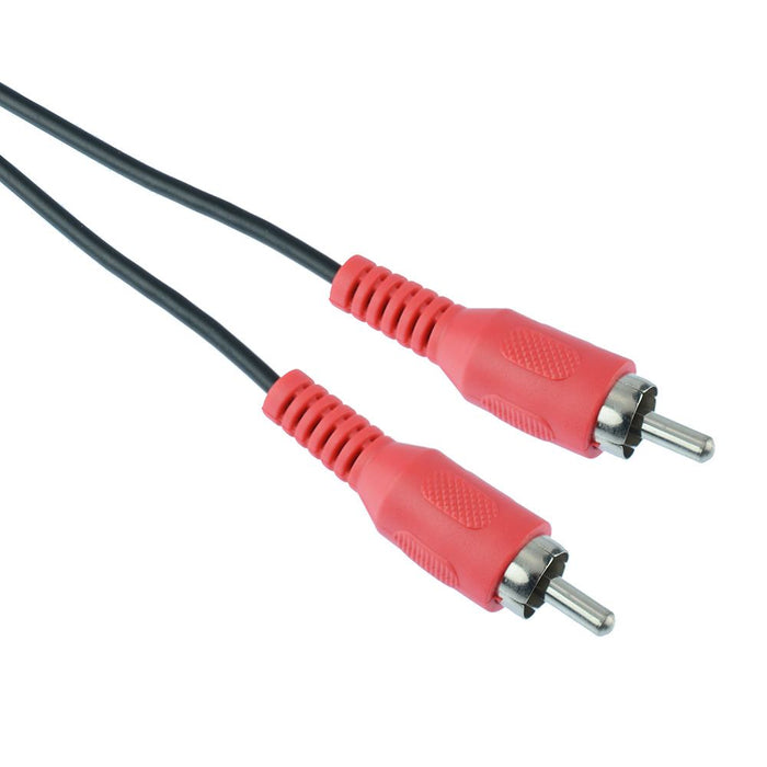 Red 5m Male to Male Plug RCA Phono Cable Lead