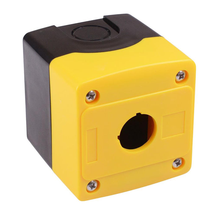 Yellow/Black 1 Hole 22mm Control Station Box Enclosure IP65