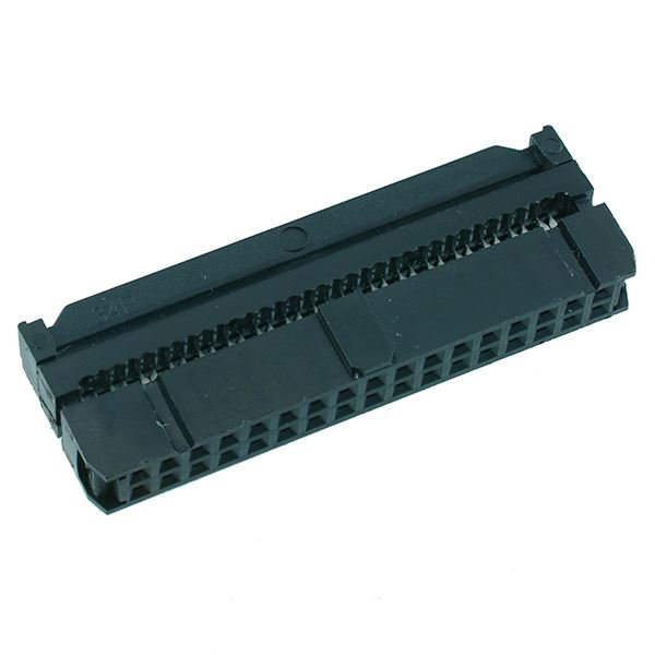 34-Way IDC Cable Mounting Socket 2.54mm Pitch