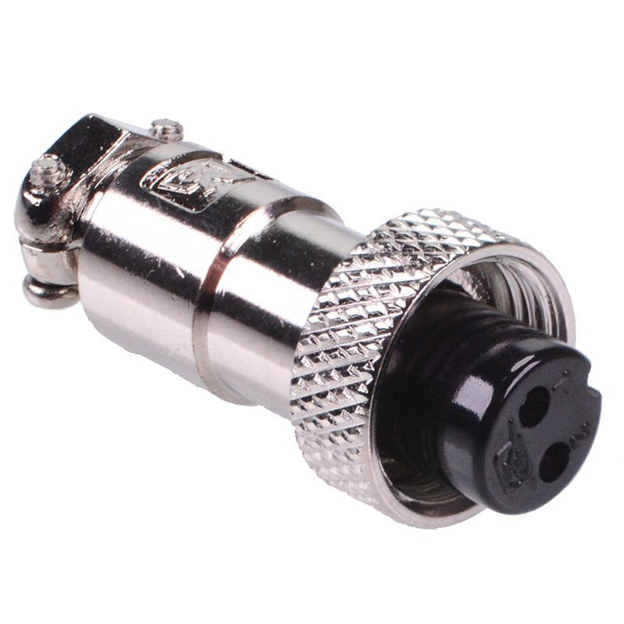 2 Way M12 Female Circular Plug Connector
