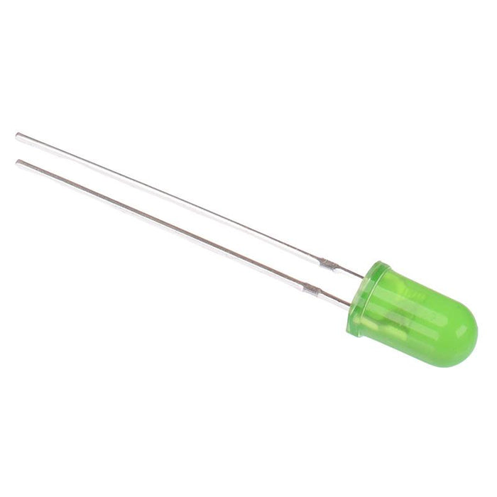 Pure Green 5mm Diffused Round LED 90° 2000mcd