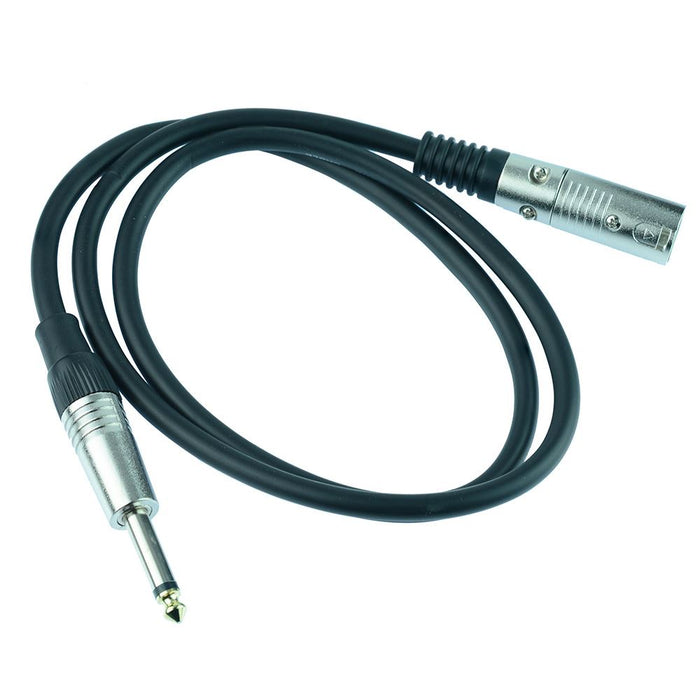 5M 6.35mm Mono Plug to XLR Male Plug Lead
