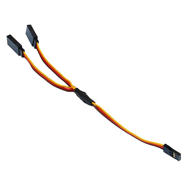 15cm JR Male to Female Y Extension Lead