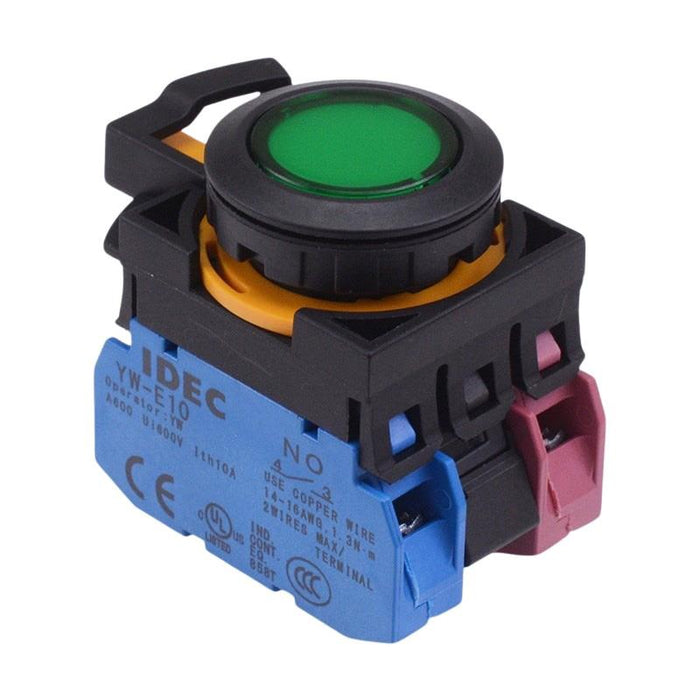 CW1L-A1E11Q4G Green 24V illuminated Maintained Push Button Switch 1NO-1NC IP65 IDEC