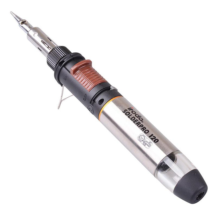 IRODA SolderPro 120K Cordless Butane Gas Soldering Iron 4-in-1 Kit 30-120W