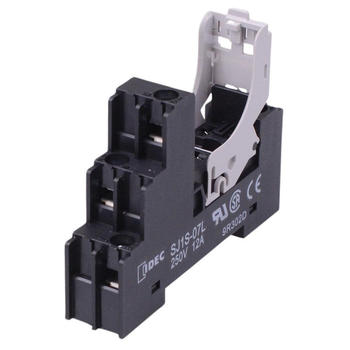 SJ1S-07L Screw Terminals DIN Mount Relay Socket for 1 Pole RJ1S Relays IDEC