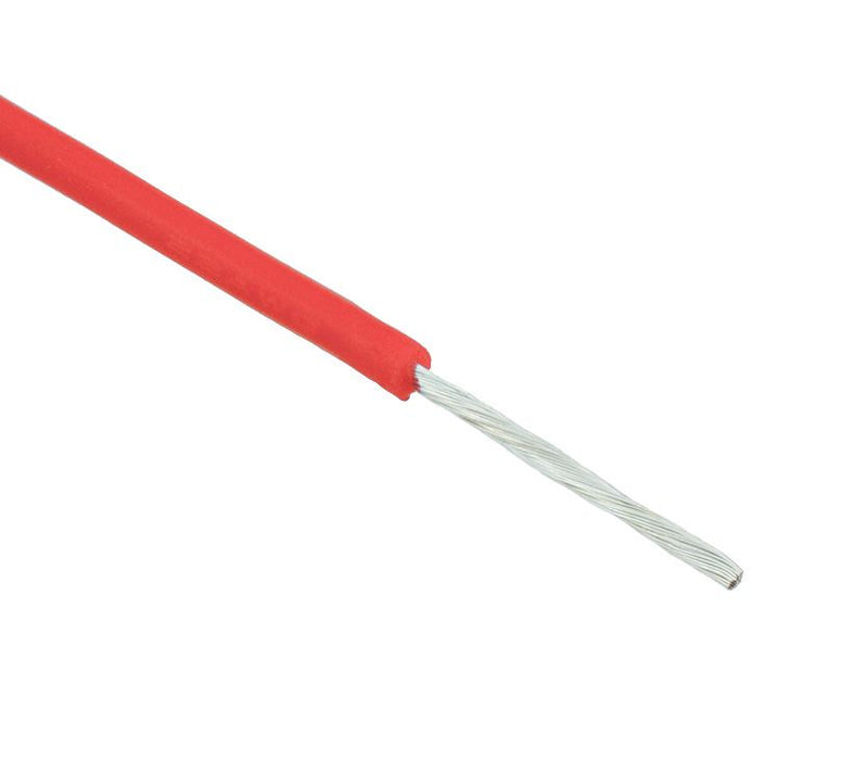 Red Silicone Lead Wire 24AWG 40/0.08mm (price per metre)