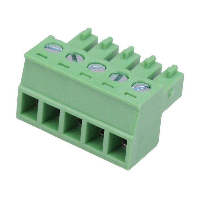5-Way 3.81mm Right Angle Pluggable Terminal Block 8A 300V
