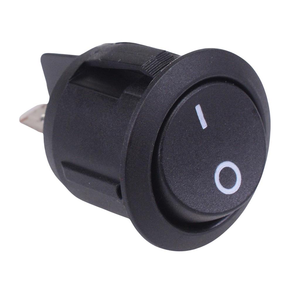 On-Off 20mm Round Rocker Switch SPST 10A 250VAC R13-244A-02 — Switch ...