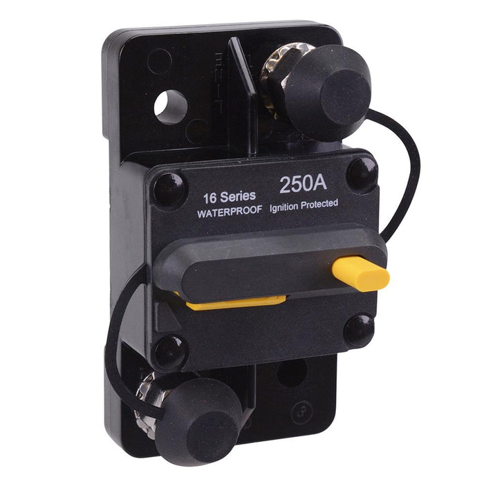 250A Surface Mount Switchable Manual Reset On-Off Circuit Breaker IP66