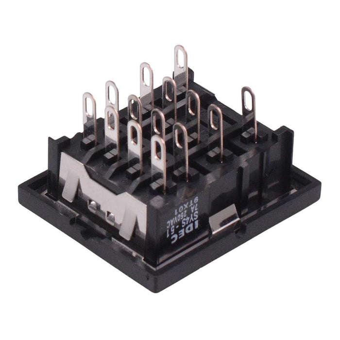 SY4S-51 Through Panel Mount Relay Socket for 2 Pole RY4S Relays IDEC
