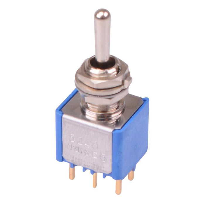 5248CDB APEM On-Off-(On) Momentary PCB Miniature Toggle Switch DPDT