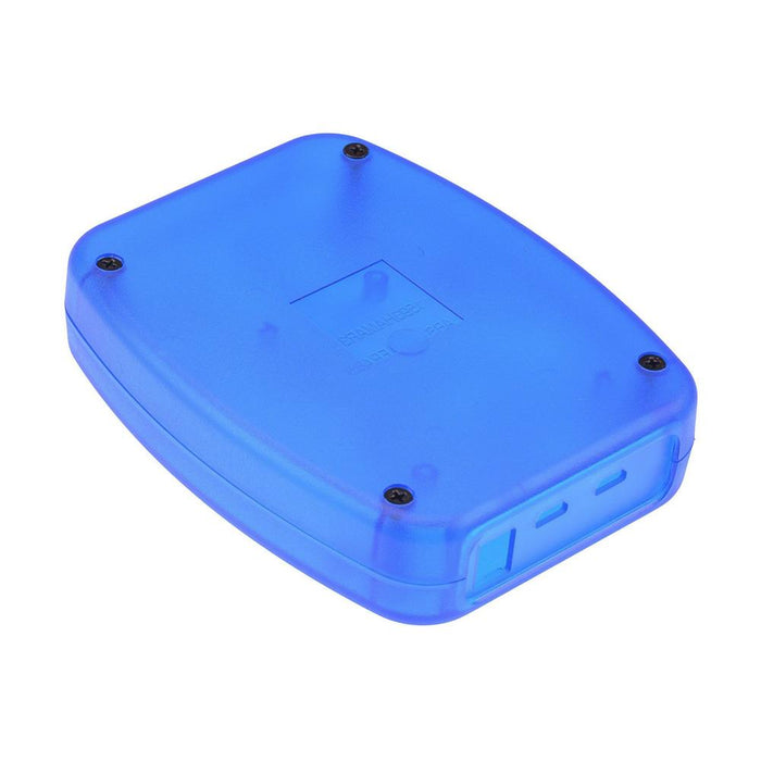 Small Blue Box Arduino Module 1593HAMAR3TBU Hammond Translucent Blue ABS Arduino Enclosure 120 x 95 ...