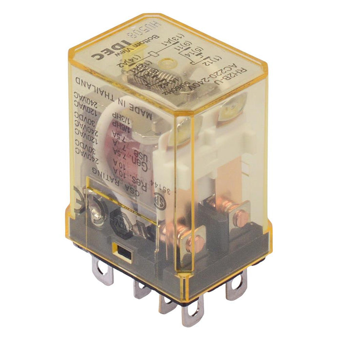 RH2B-UAC220-240V 220-240VAC Plug In Compact Power Relay 10A DPDT IDEC